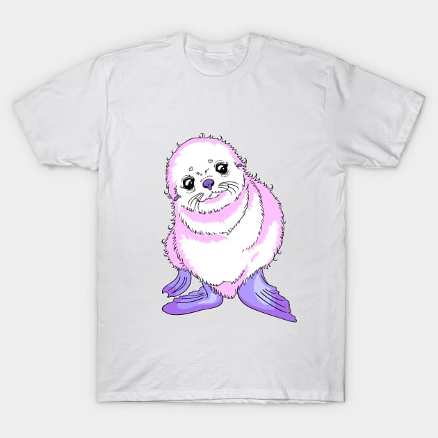 Cheerful little sea lion T-Shirt by Thea White Peacock